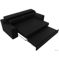 Диван Лига диванов Лига-003 117128 (экокожа черный)