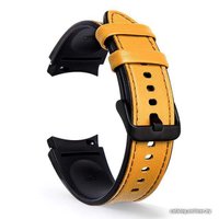 Ремешок Rumi Comfort гибридный для Samsung Galaxy Watch4/5/6 (20 мм, горчичный)