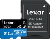 633x microSDXC LSDMI512BB633A 512GB (с адаптером)