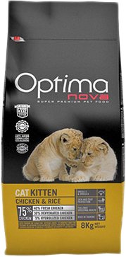 

Сухой корм для кошек Optimanova Kitten Chicken & Rice для котят с курицей и рисом 2 кг