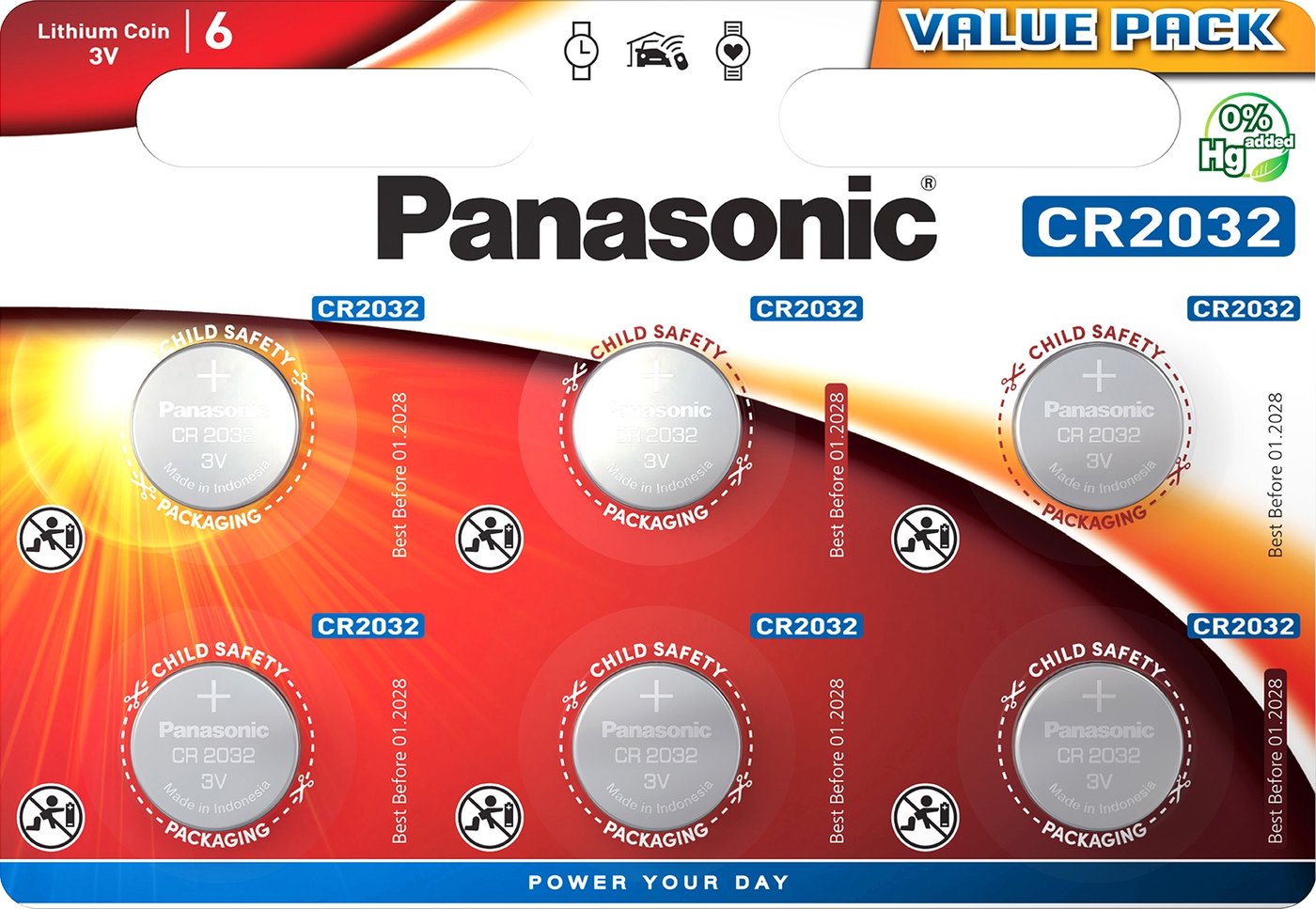 

Батарейка Panasonic CR2032 6 шт. CR-2032EL/6BP