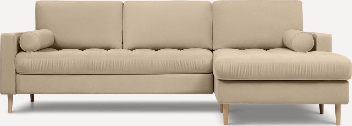 

Угловой диван Divan Плэнтис Velvet Beige 220339 (бежевый)