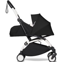 Универсальная коляска Babyzen Yoyo2 (2 в 1, мягкая люлька, белая рама, черный)