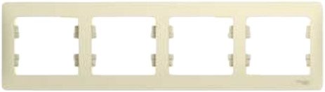 

Рамка Schneider Electric Glossa GSL000204 (бежевый)
