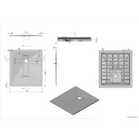 Душевой поддон Vincea VST-4SR9010A 100x90