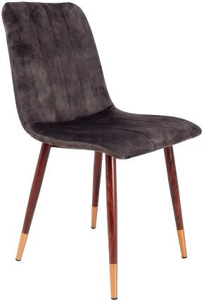 

Стул AksHome Moony (винтажный серый велюр/орех с золотым наконечником)