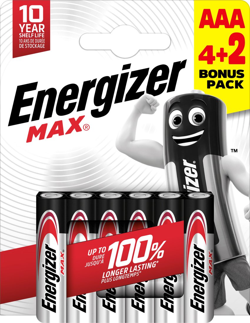 

Батарейка Energizer Max AAA 6 шт. E303328200