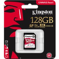 Карта памяти Kingston Canvas React SDR/128GB SDXC 128GB