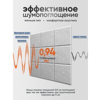 Панель UG Home 300x300x9мм ФП.2-СРМ (2шт, серый шелк)