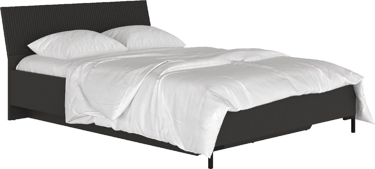 Кровать Black Red White San Gimignano LOZ140х200 М (антрацитовый/антрацитовый/готика)