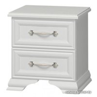 Тумба Bravo Мебель Грация 2ящ (белый-белый)