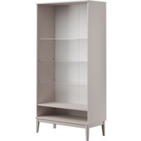 Шкаф-витрина Bravo Мебель Фарго 2-дверный (персидский жемчуг/лак льняной)