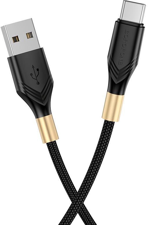 

Кабель Borofone BX92 USB Type-A - USB Type-C (1 м, черный)