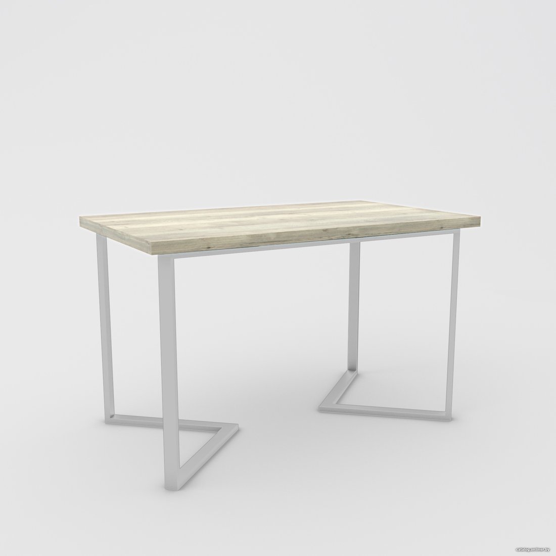 Кухонный стол Hype Mebel Дельта 110x70 (белый/древесина белая)