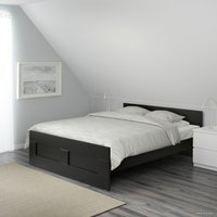 Кровать Ikea Бримнэс 200x160 (черный, лурой) 394.193.89