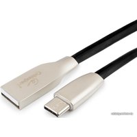 Кабель Cablexpert USB Type-A - USB Type-C CC-G-USBC01Bk-3M (3 м, черный)