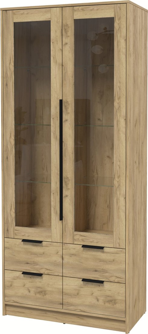 

Шкаф-витрина Интерлиния Концепт КТ-ШВ2 (дуб золотой/дуб золотой)