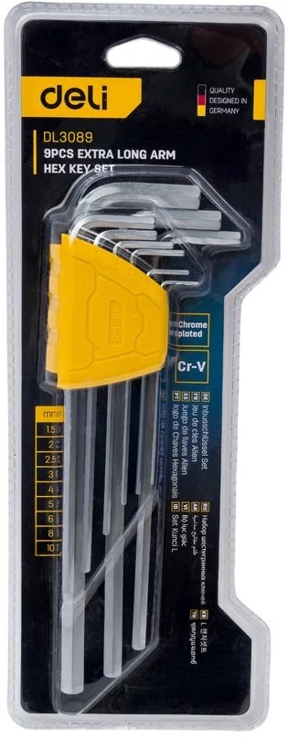

Набор ключей Deli DL3089 (9 предметов)