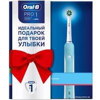 Электрическая зубная щетка Oral-B Pro 1 570 Cross Action D16.524.1U (голубой)