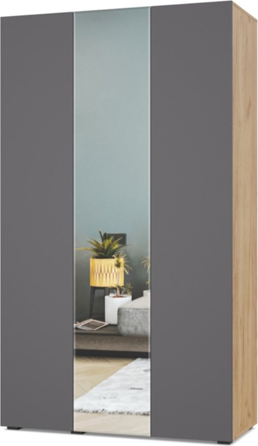 

Шкаф распашной Modern Челси Ч31 (золотой дуб/графит)