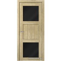 Межкомнатная дверь MDF-Techno Dominika 805 80x200 (дуб дорато, стекло лакобель черный)