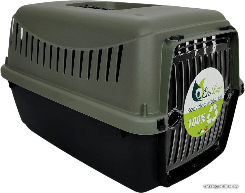 Переноска MP Bergamo Trasportino Gipsy Eco Plastic Door 39 (серый)