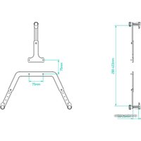 Кронштейн для телевизора Onkron A2V (черный)