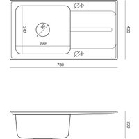 Кухонная мойка Quadron FUSR7843SZ