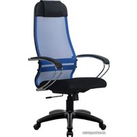Офисное кресло Metta SU-1-BK Комплект 18, Pl тр/сечен (пластиковые ролики, синий)