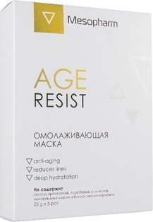 

Mesopharm Маска для лица Двухсистемная омолаживающая Age Resist 5 шт х 25 мл