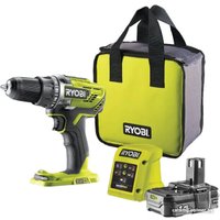 Дрель-шуруповерт Ryobi R18DD3-115S 5133005301 (с 1-им АКБ 1.5 Ач, сумка)