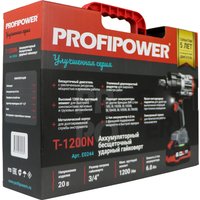 Гайковерт Profipower T-1200N (с 1-им АКБ, кейс)