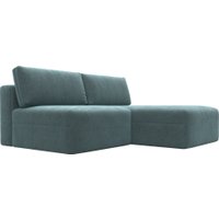 Угловой диван Лига диванов Лига-060 НПБ угол универсальный 129500 (шенилл Rimini 11 серо-зеленый)
