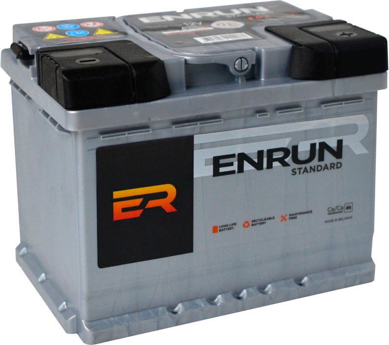 

Автомобильный аккумулятор ENRUN Enrun Standard R+ ES550 (55 А·ч)