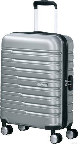 Чемодан-спиннер American Tourister Flashline Sky Silver 55 см