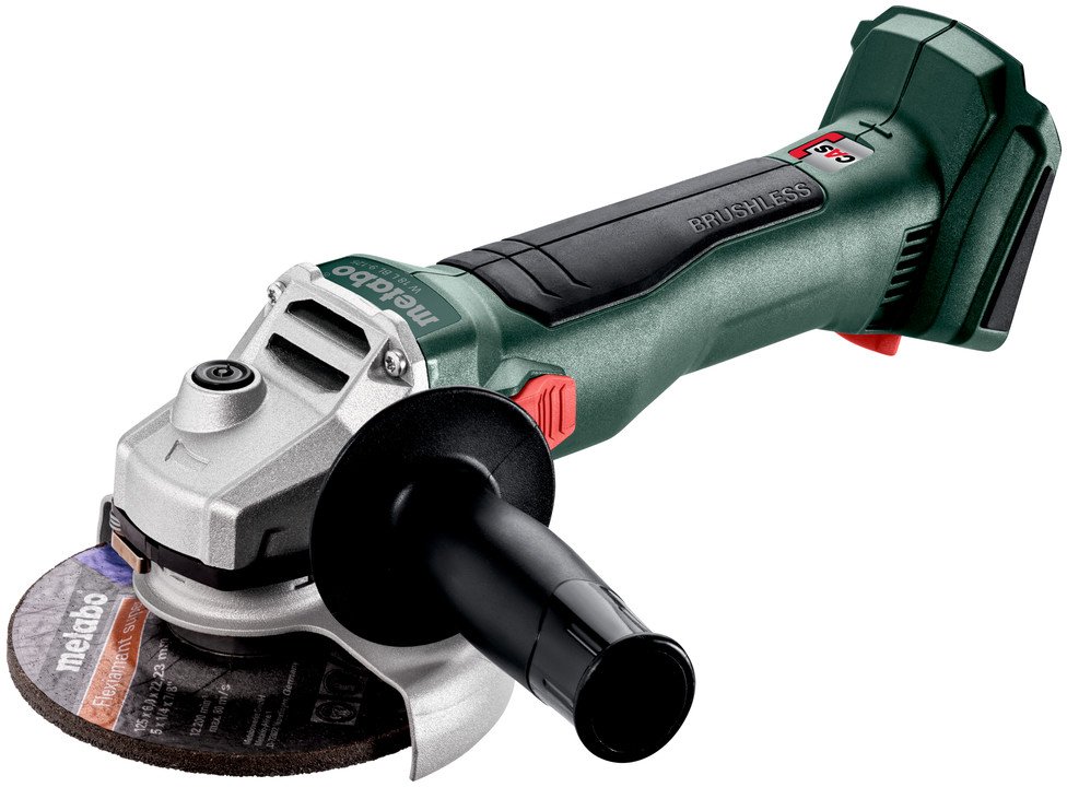 

Угловая шлифмашина Metabo W 18 L BL 9-125 602374840 (без АКБ, кейс)