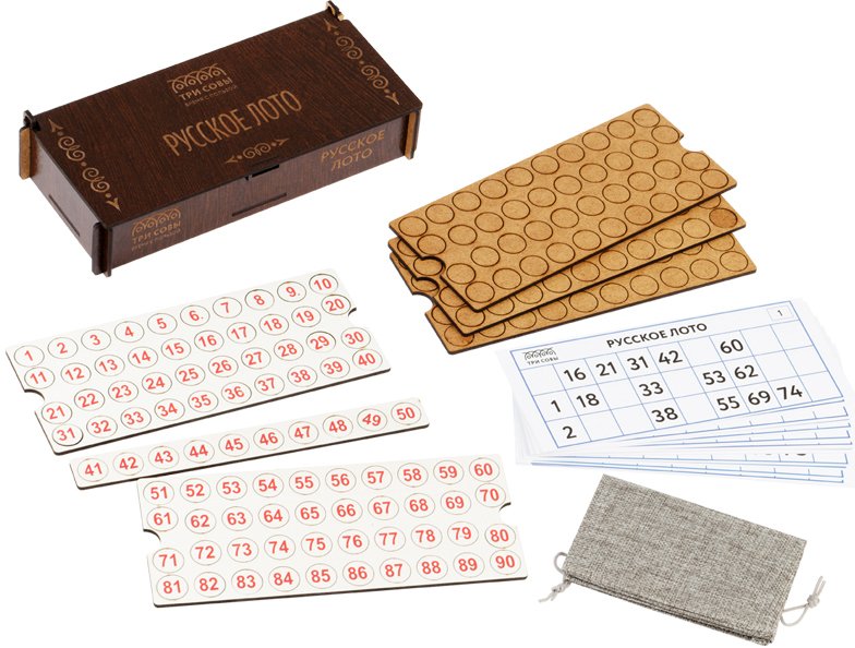 

Настольная игра Три совы Русское лото НИ_48127