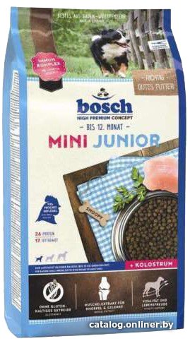 Сухой корм для собак Bosch Mini Junior 1 кг (Мини Юниор)