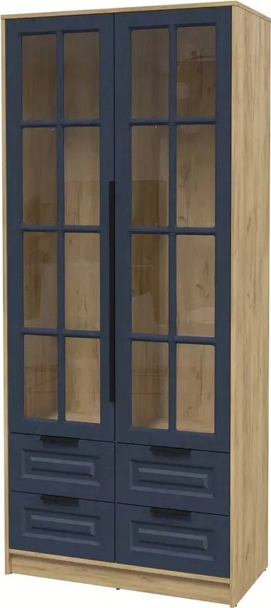 

Шкаф-витрина Интерлиния Концепт КТ-ШВ2 Деко (дуб золотой/дуб королевский)