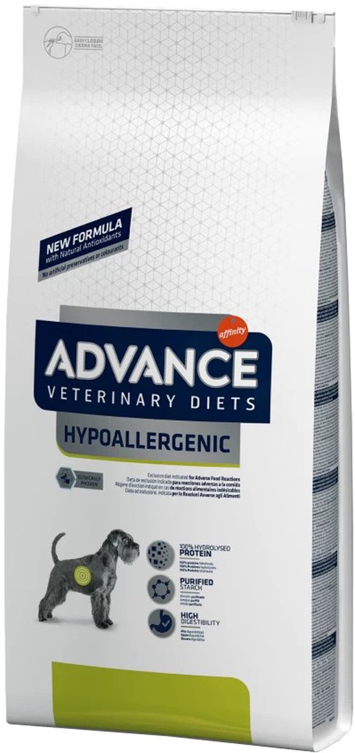 

Сухой корм для собак Advance VetDiet Hypoallergenic 2.5 кг