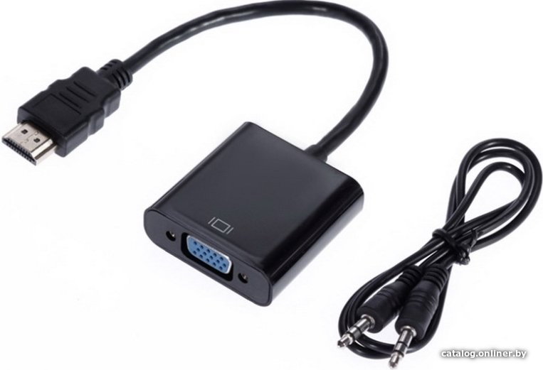 Адаптер USBTOP HDMI – VGA + jack 3.5 мм