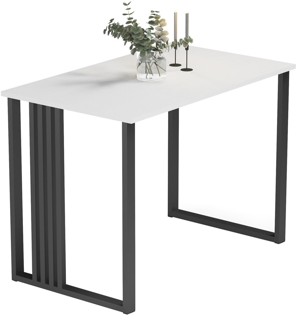 

Кухонный стол Mio Tesoro Laim 120x70 (белый/черный)