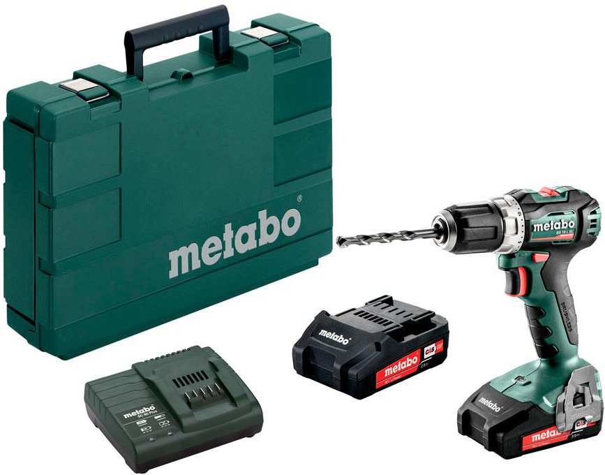 

Дрель-шуруповерт Metabo BS 18 L BL 602326500 (с 2-мя АКБ 2 Ah, кейс)