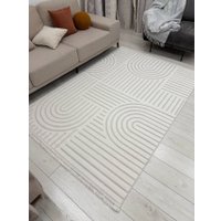 Ковер для жилой комнаты Radjab Carpet Поло Прямоугольник PL 255 12518RK (1.6x3, Cream)