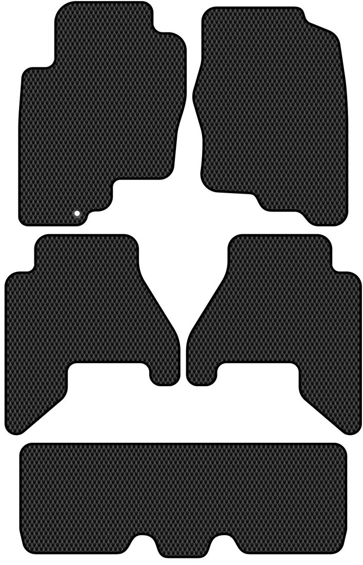 

Комплект ковриков для авто Alicosta Nissan Pathfinder III (suv 7 мест / R51) +3 ряд 2004 - 2009 (черный, ромб)
