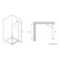 Душевая стенка Abber Zart S81