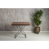 Стол-трансформер Levmar Apollo D44/S59 (миланский орех/серебро опоры)