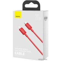 Кабель Baseus CATLYS-C09 USB Type-C - Lightning (2 м, красный)