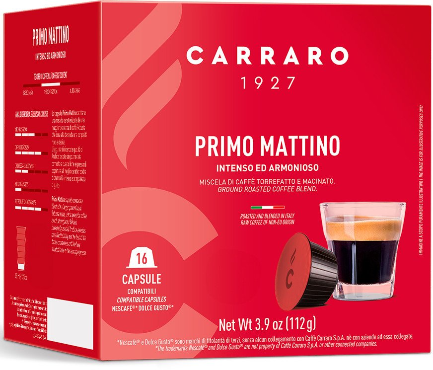 Кофе в капсулах Carraro Primo Mattino Dolce Gusto 16 шт