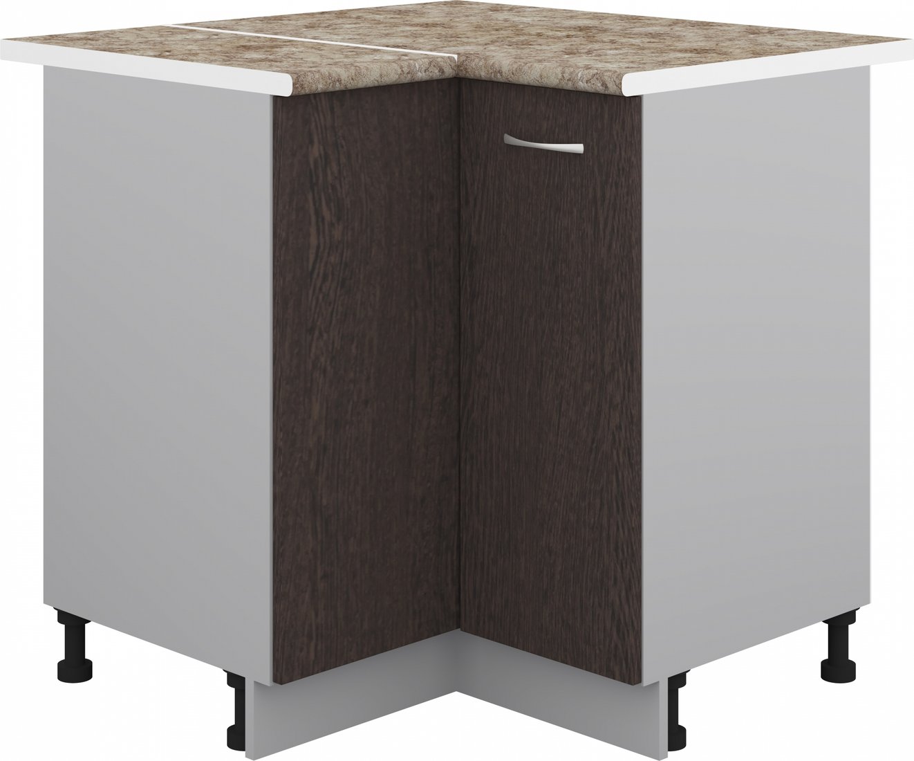 

Шкаф напольный Кортекс-мебель Корнелия Лира НШУ угловой (венге/мадрид)